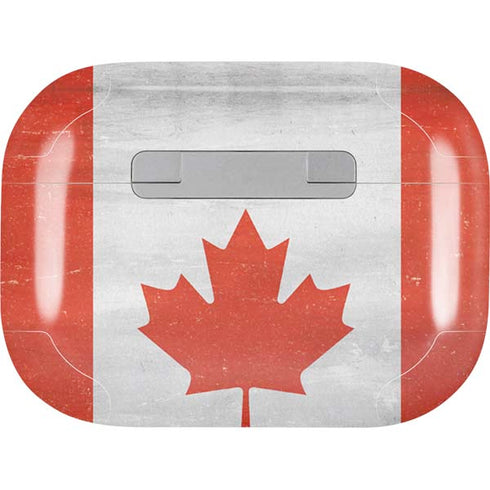 Canada Flag Distressed AirPods Skins